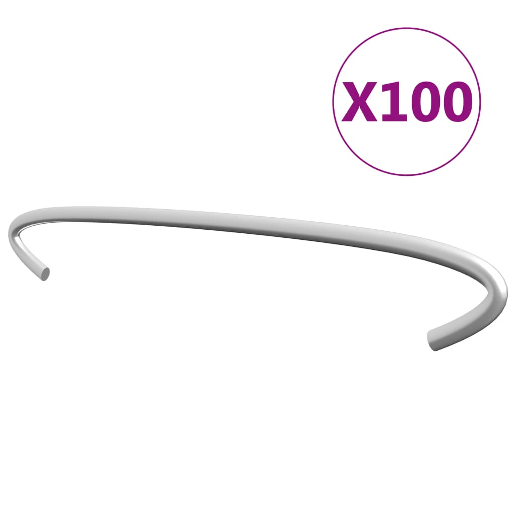 gabionkroge 100 stk. galvaniseret stål 20 cm