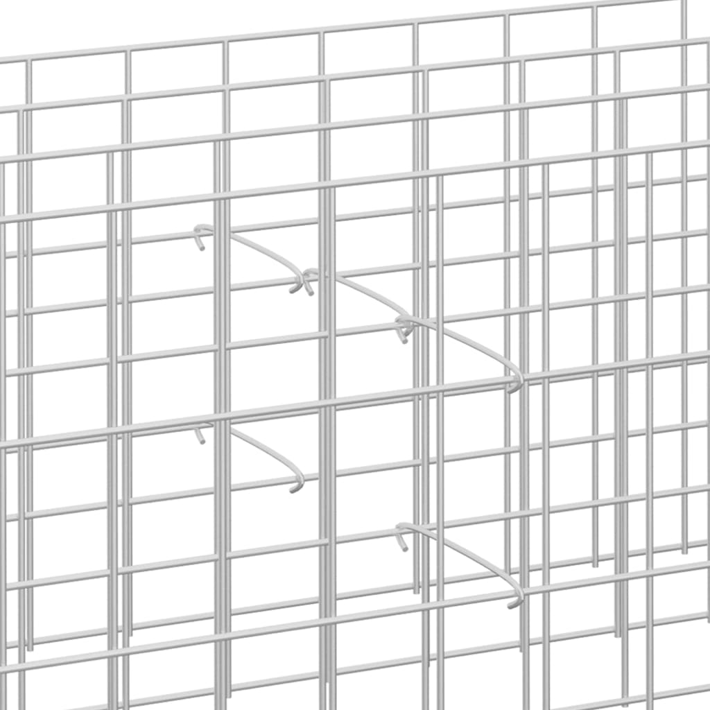 gabionkroge 100 stk. galvaniseret stål 20 cm