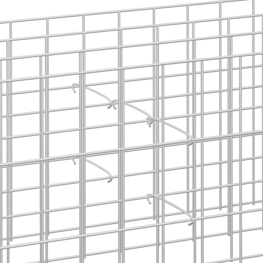 gabionkroge 50 stk. galvaniseret stål 30 cm