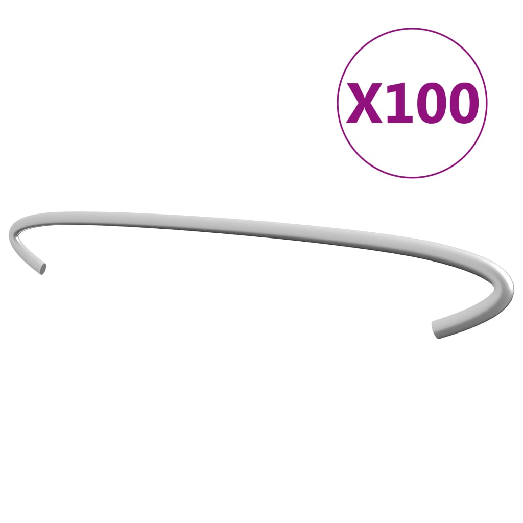 gabionkroge 100 stk. galvaniseret stål 30 cm