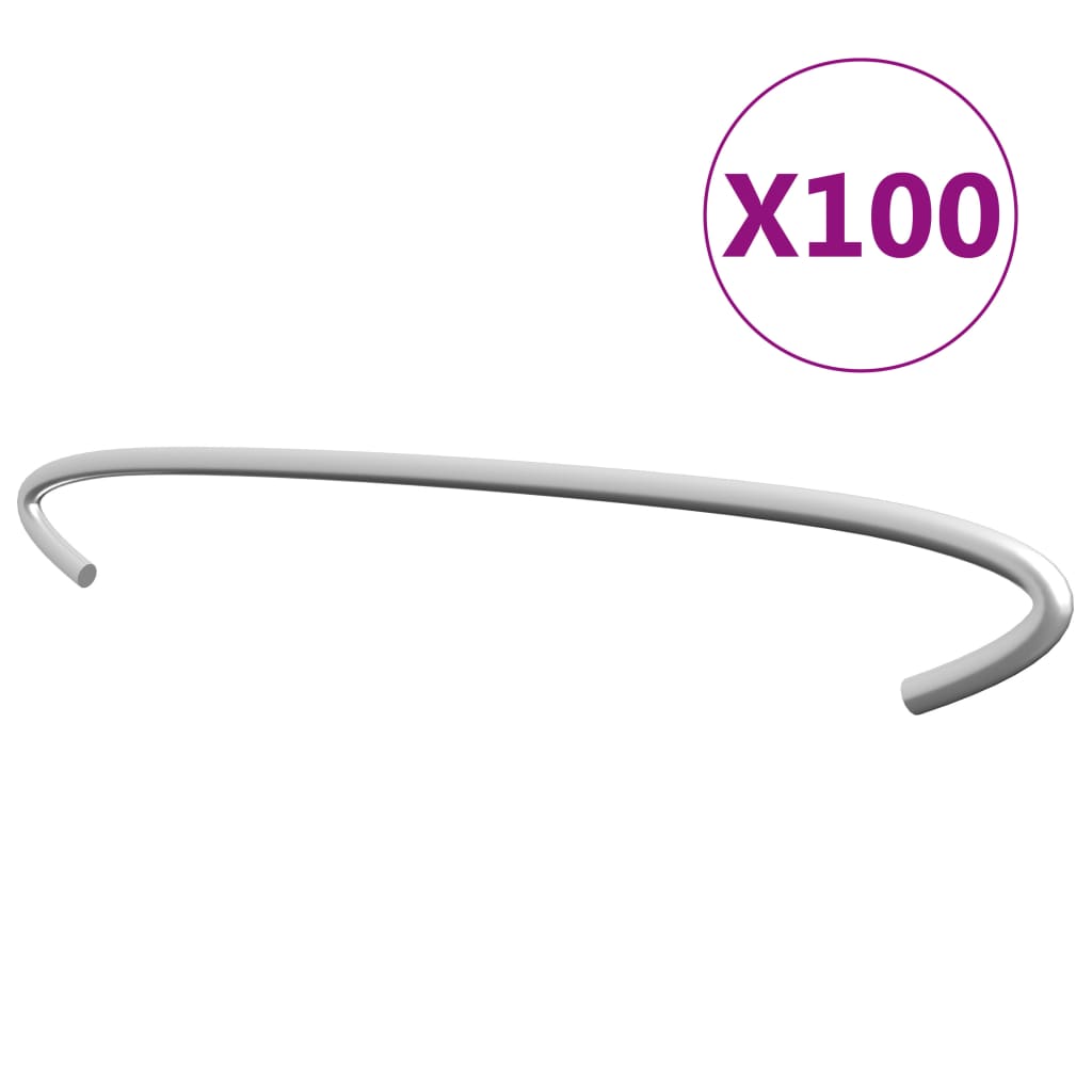 gabionkroge 100 stk. galvaniseret stål 40 cm