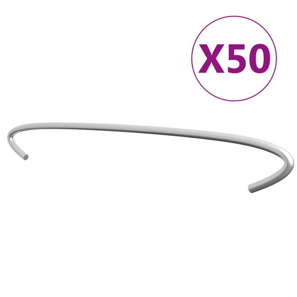 gabionkroge 50 stk. galvaniseret stål 50 cm