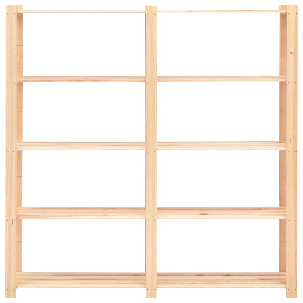 reol i 5 niveauer 170 x 38 x 170 cm massivt fyrretræ 500 kg