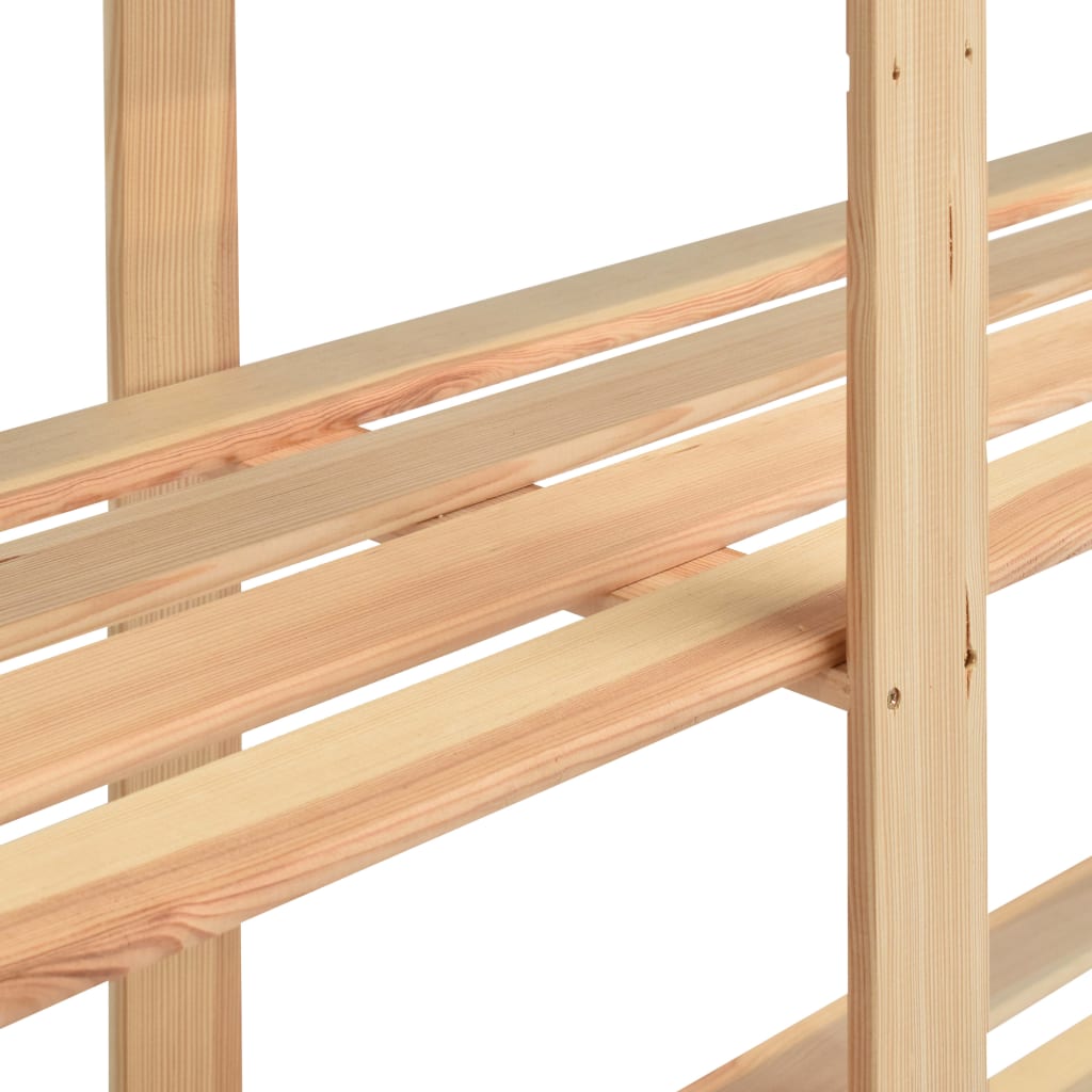 reol i 5 niveauer 170 x 38 x 170 cm massivt fyrretræ 500 kg