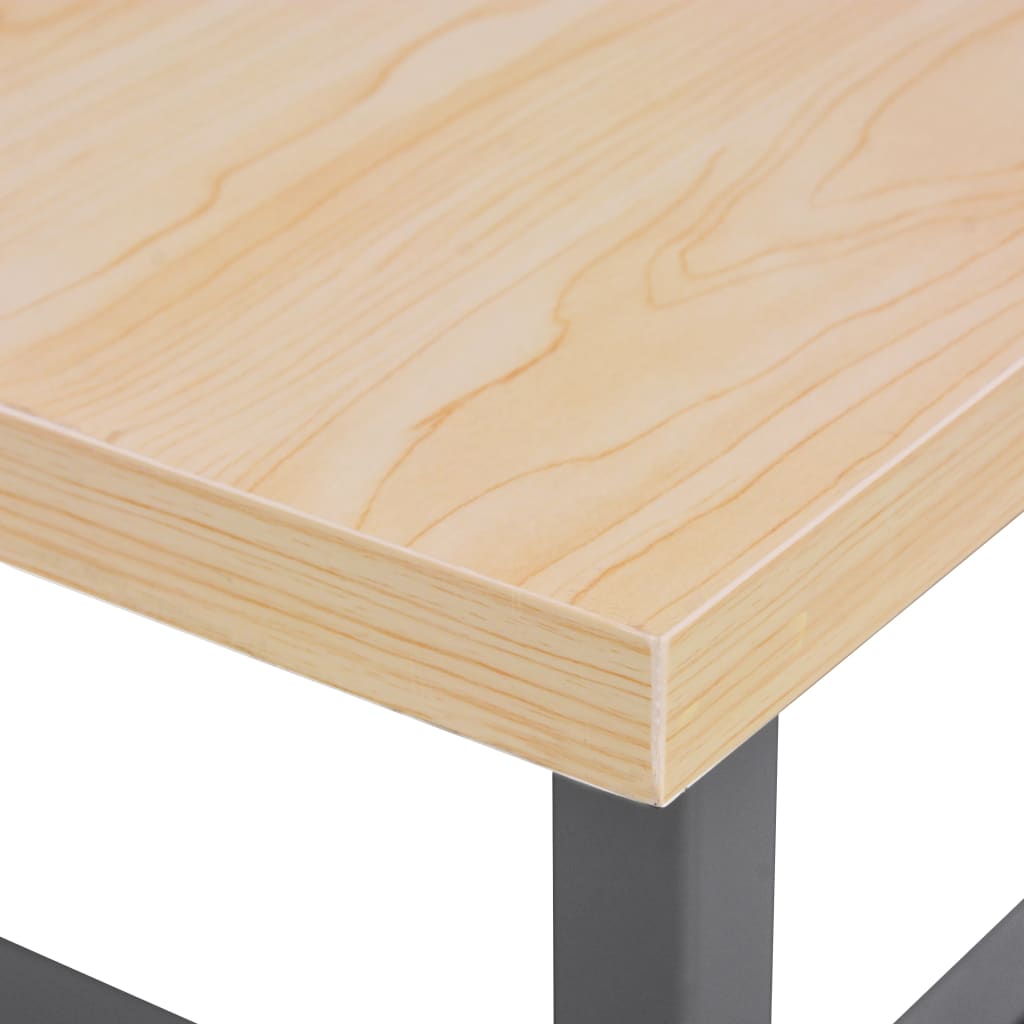 arbejdsbord 120x60x85 cm stål grå
