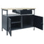 arbejdsbord 120x60x85 cm stål sort