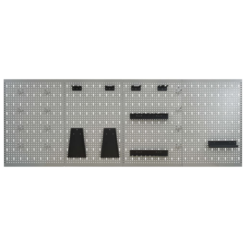 vægmonterede værktøjspaneler 4 stk. 40x58 cm stål