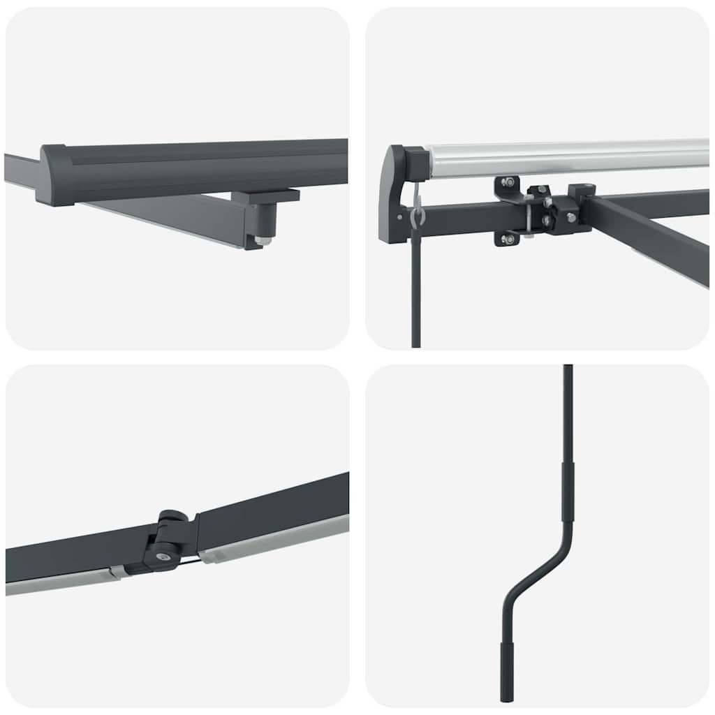 Markiseramme Antracit 4,5 x 2,5 m Aluminium
