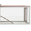 kaninbur 310x70x87 cm massivt fyrre- og grantræ mokkafarvet