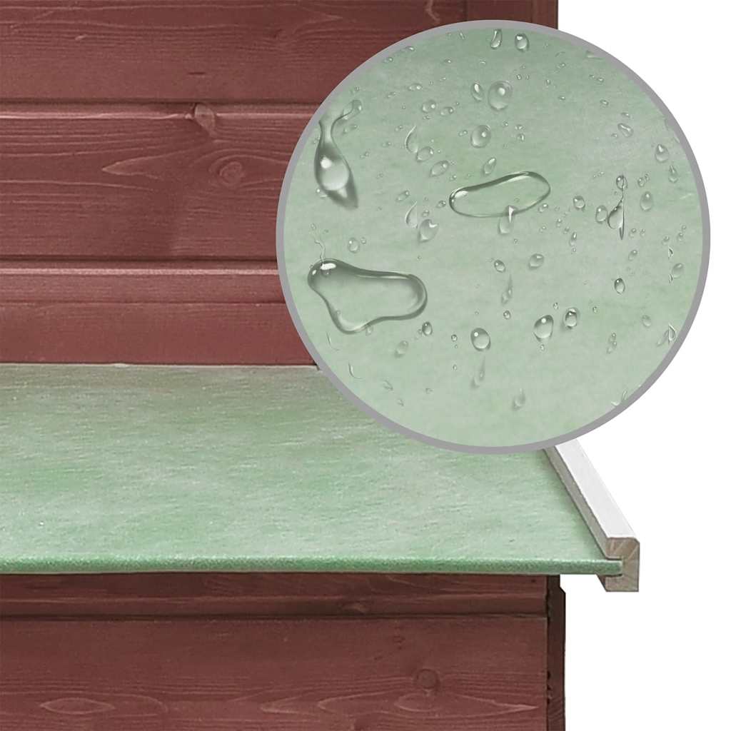 hønsehus 170x81x110 cm massivt fyrretræ og grantræ mokka