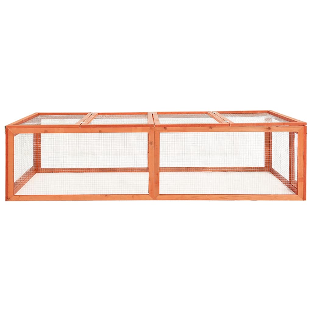 kaninbur 183x90x46,5 cm massivt fyrretræ