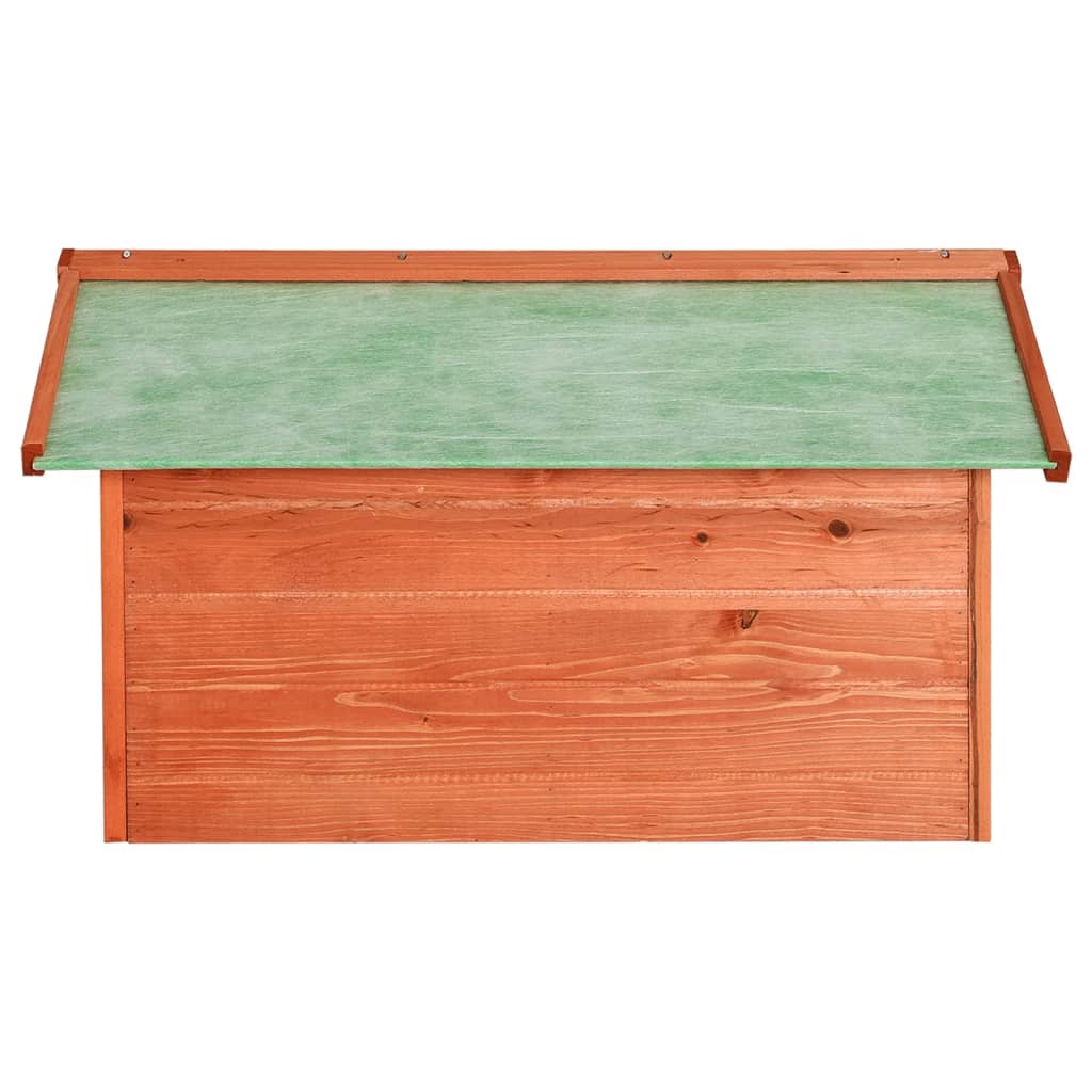 skur til robotplæneklipper 72x87x50 cm massivt fyrretræ