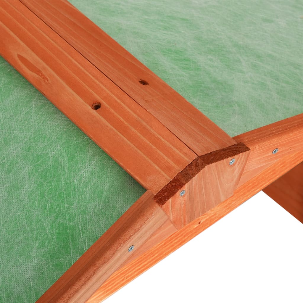 skur til robotplæneklipper 72x87x50 cm massivt fyrretræ