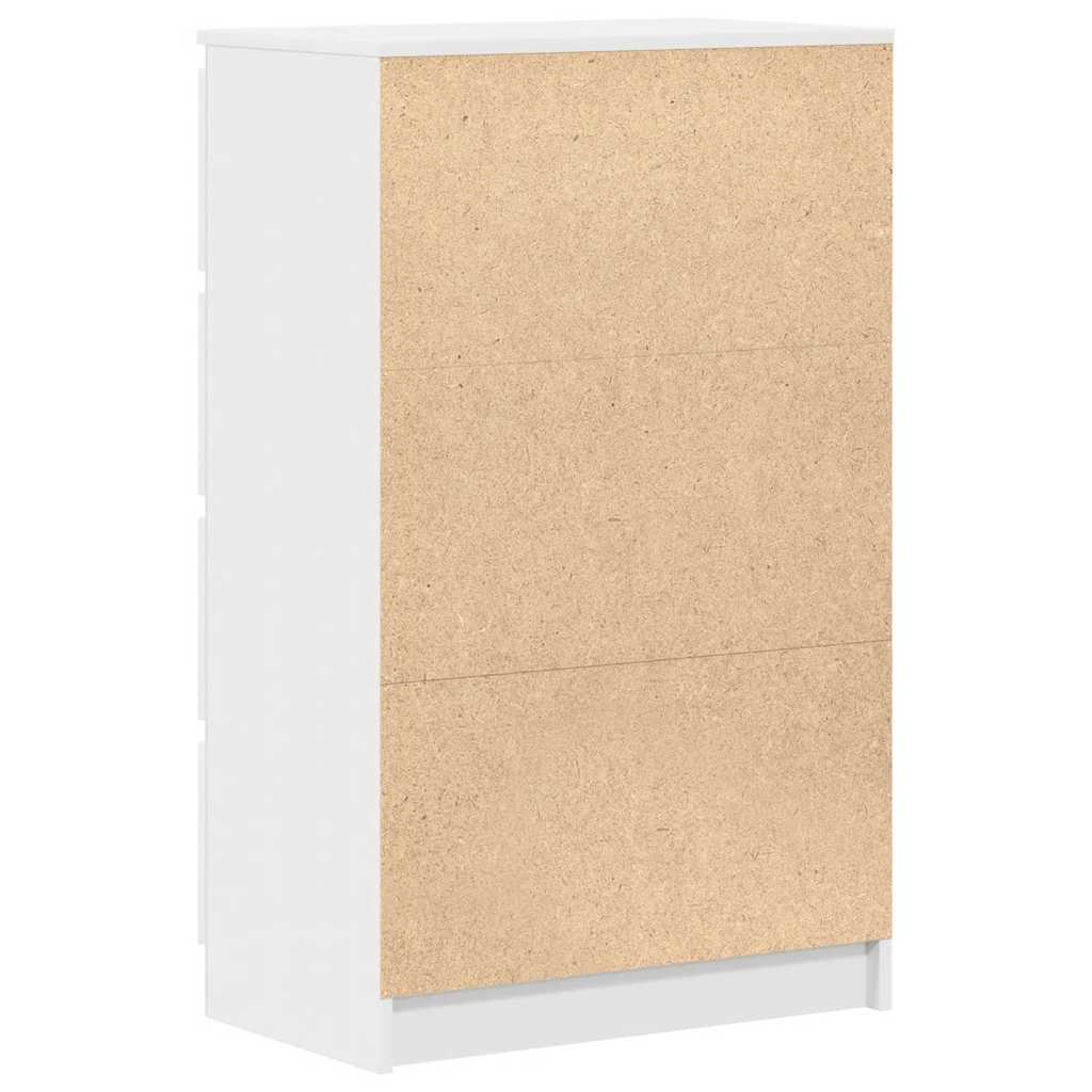 skænk 60x35x98,5 cm konstrueret træ hvid