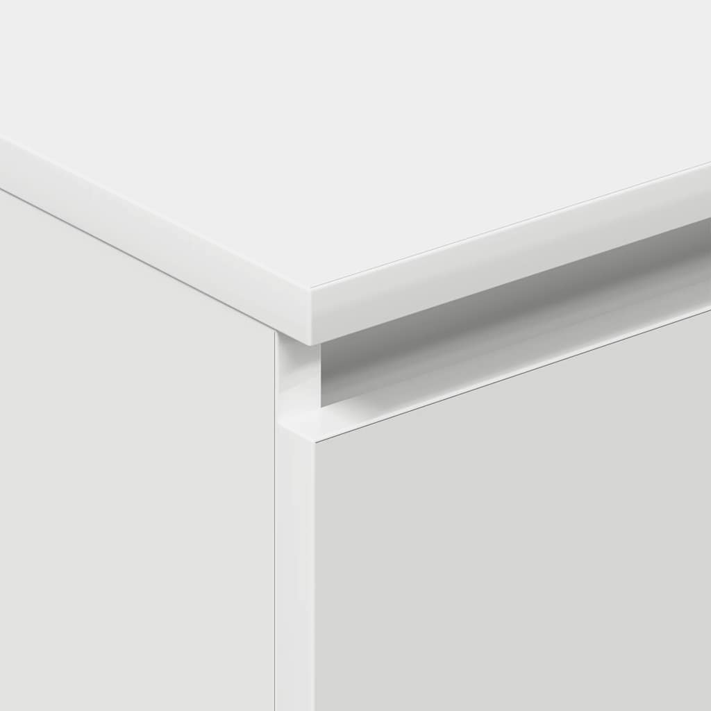 skænk 60x35x98,5 cm konstrueret træ hvid