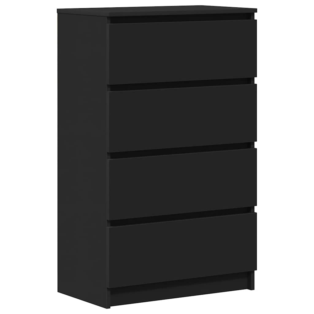skænk 60x35x98,5 cm konstrueret træ sort