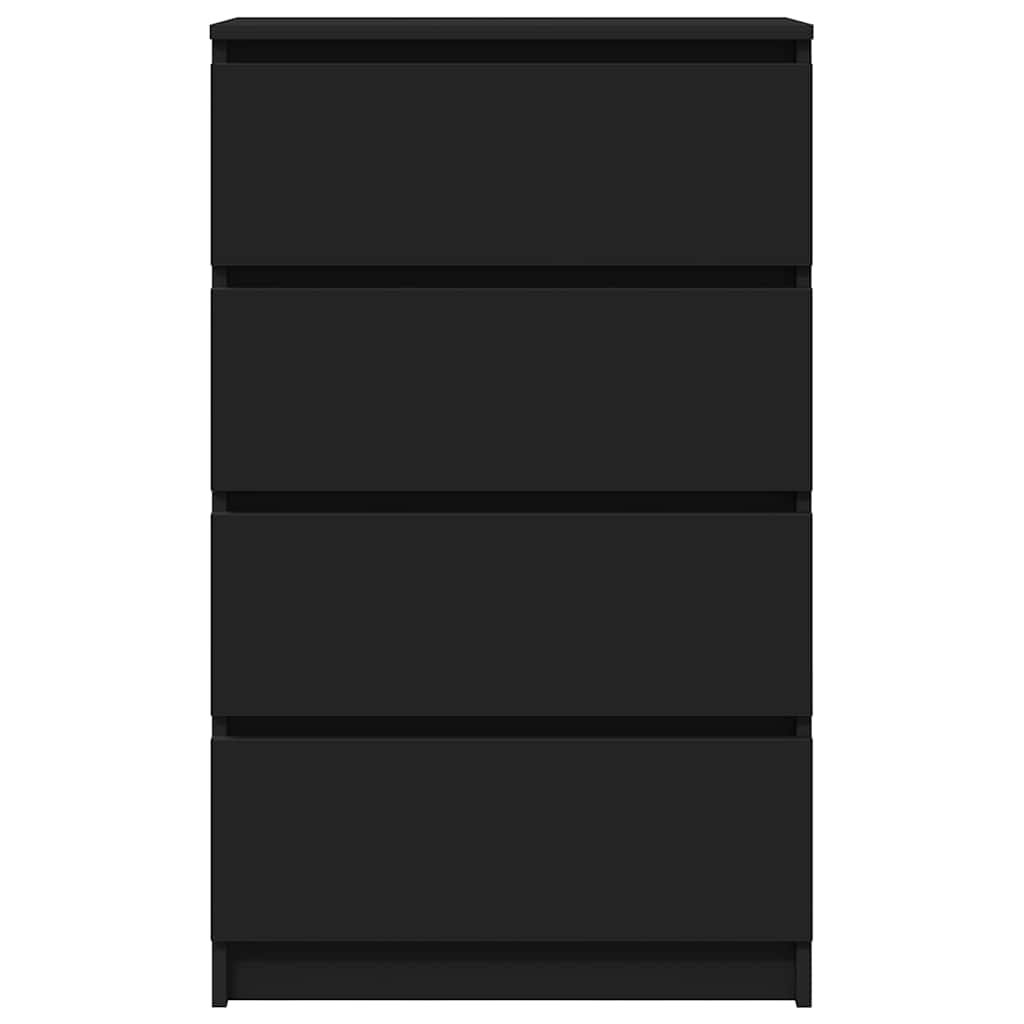 skænk 60x35x98,5 cm konstrueret træ sort