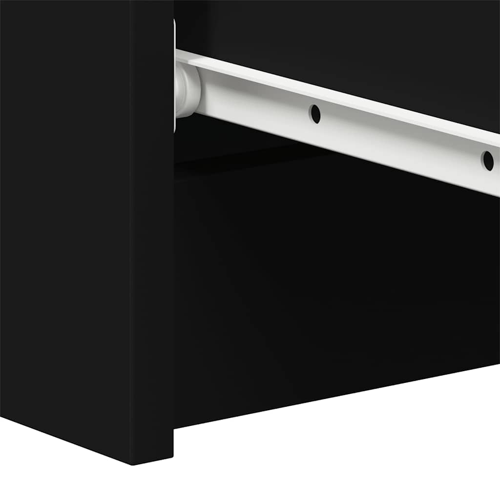 skænk 60x35x98,5 cm konstrueret træ sort