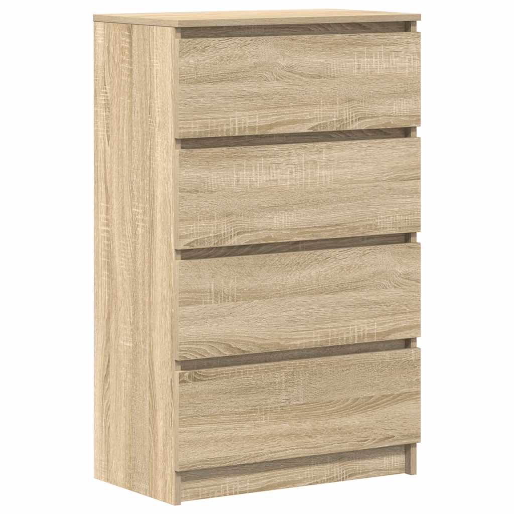 skænk 60x35x98,5 cm konstrueret træ sonoma-egetræsfarvet
