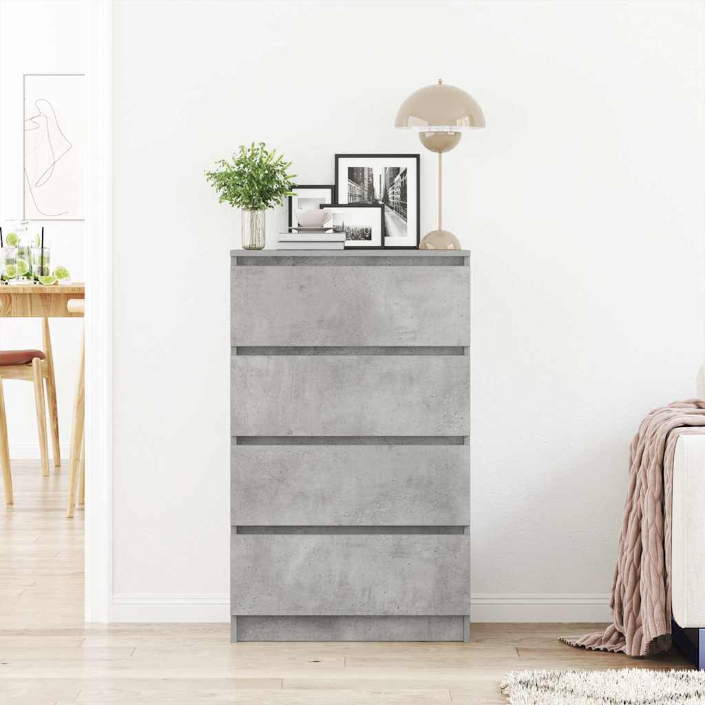 skænk 60x35x98,5 cm konstrueret træ betongrå