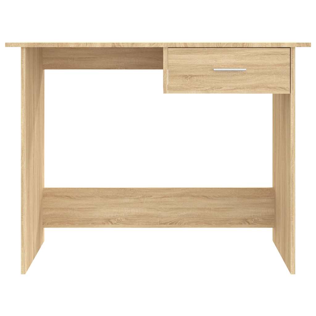 skrivebord 100x50x76 cm konstrueret træ sonoma-eg