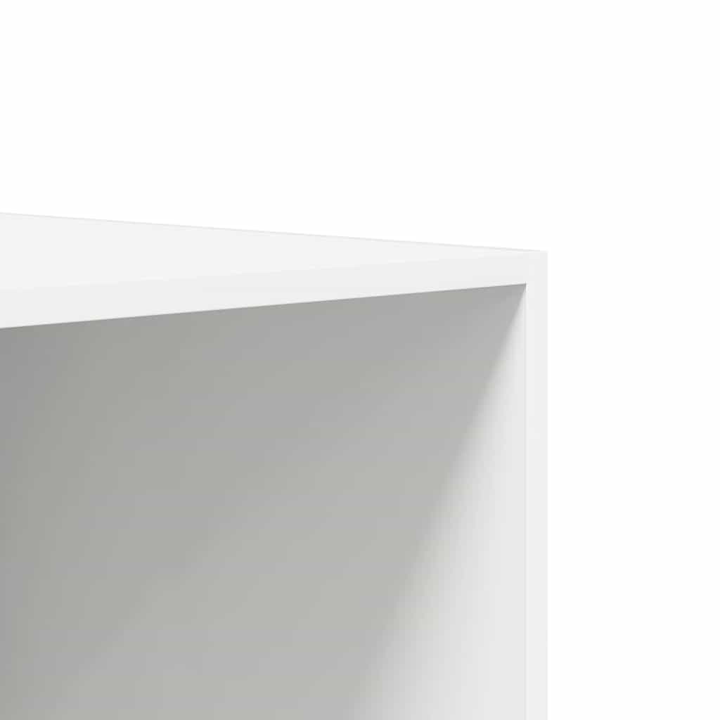 klædeskab 100x50x200 cm konstrueret træ hvid