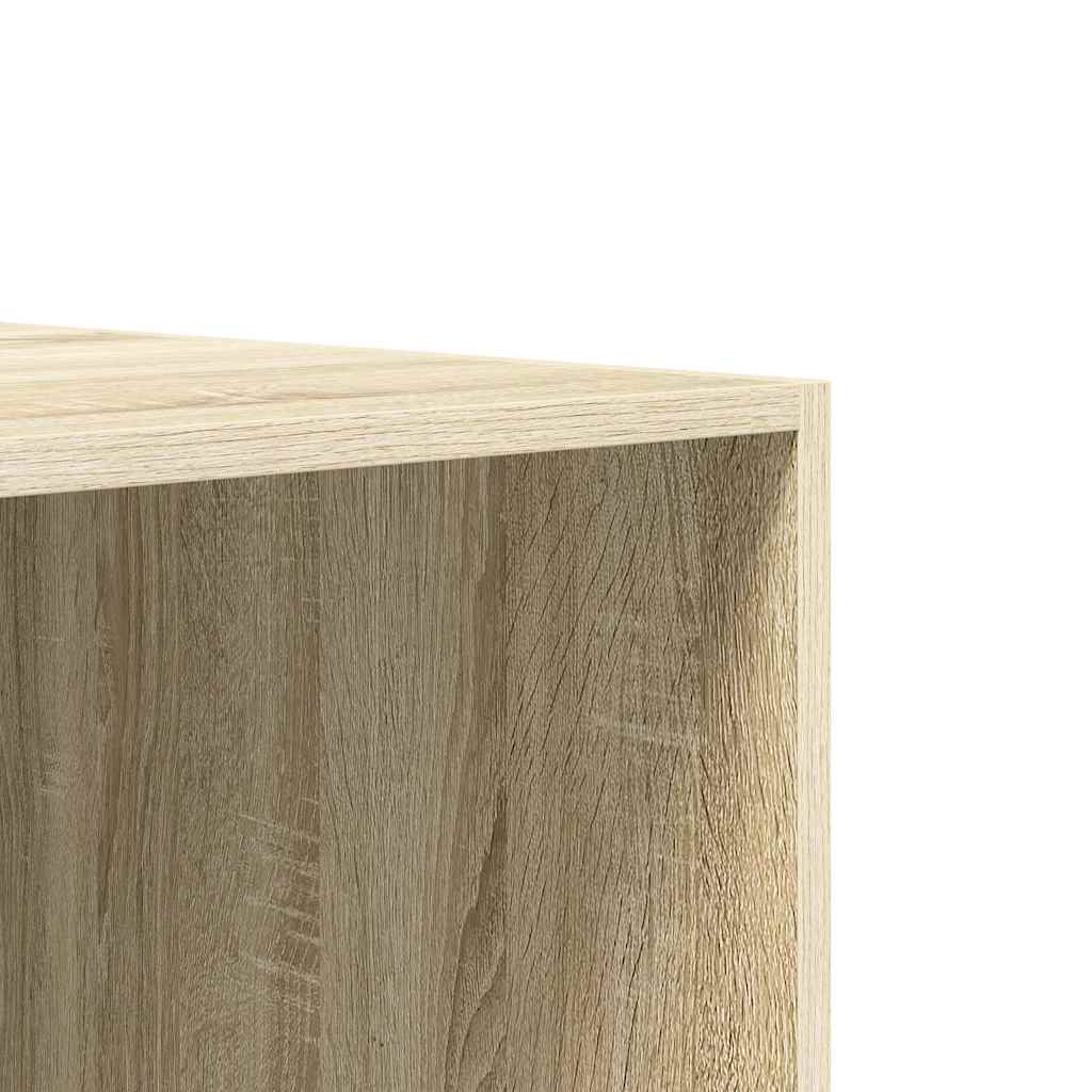 klædeskab 100x50x200 cm konstrueret træ sonoma-eg