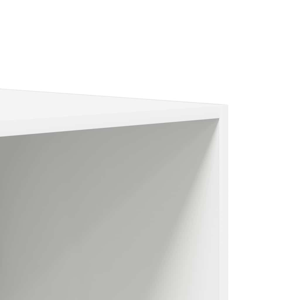 klædeskab med skuffer 50x50x200 cm konstrueret træ hvid