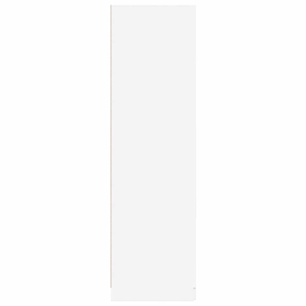 klædeskab 80x52x180 cm konstrueret træ hvid