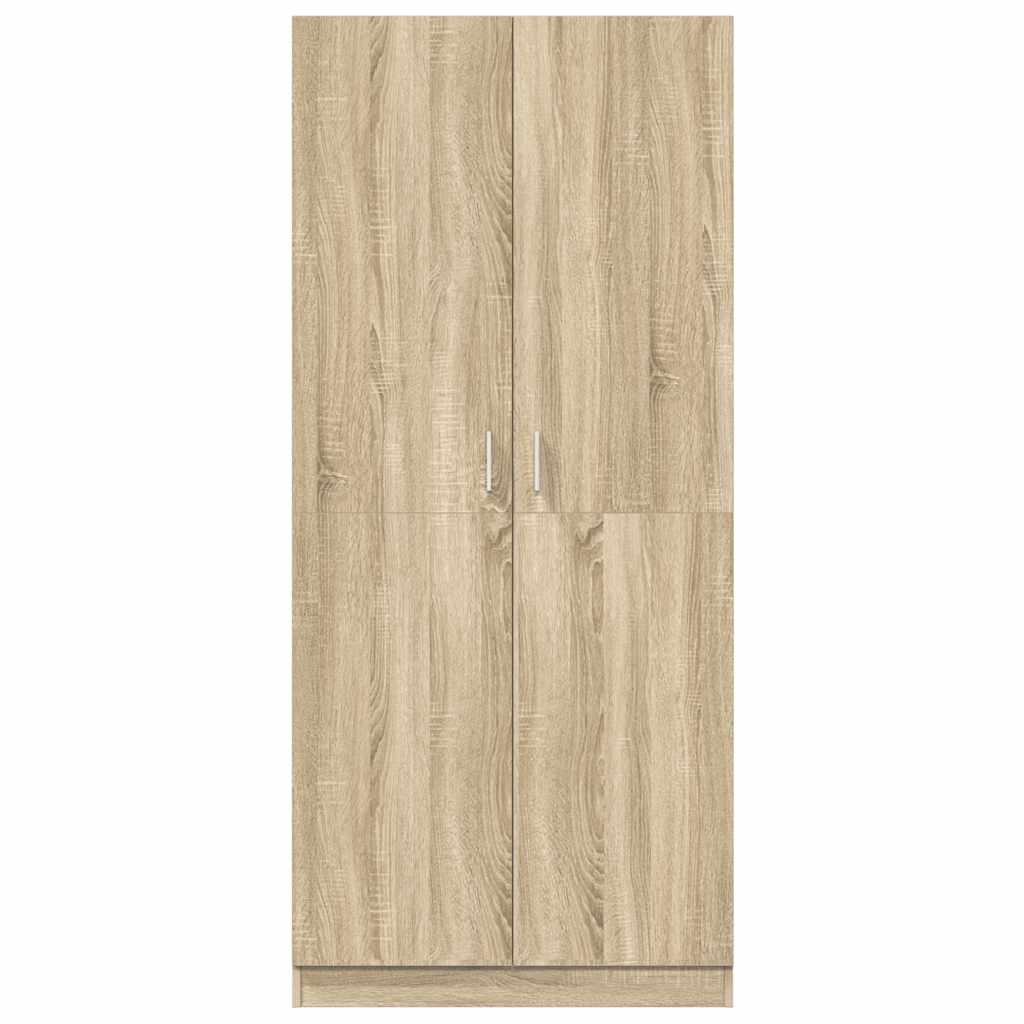 klædeskab 80x52x180 cm konstrueret træ sonoma-eg