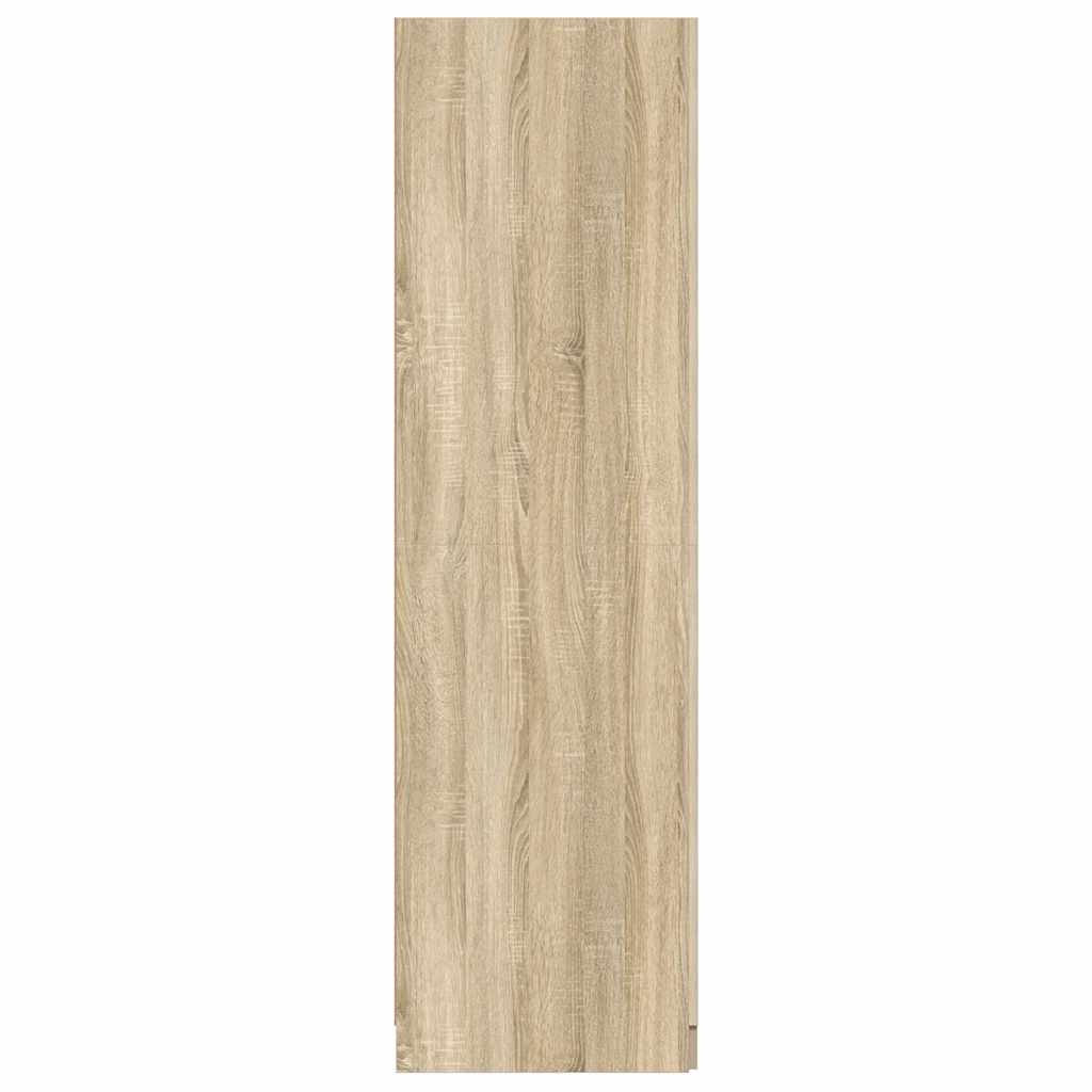 klædeskab 80x52x180 cm konstrueret træ sonoma-eg