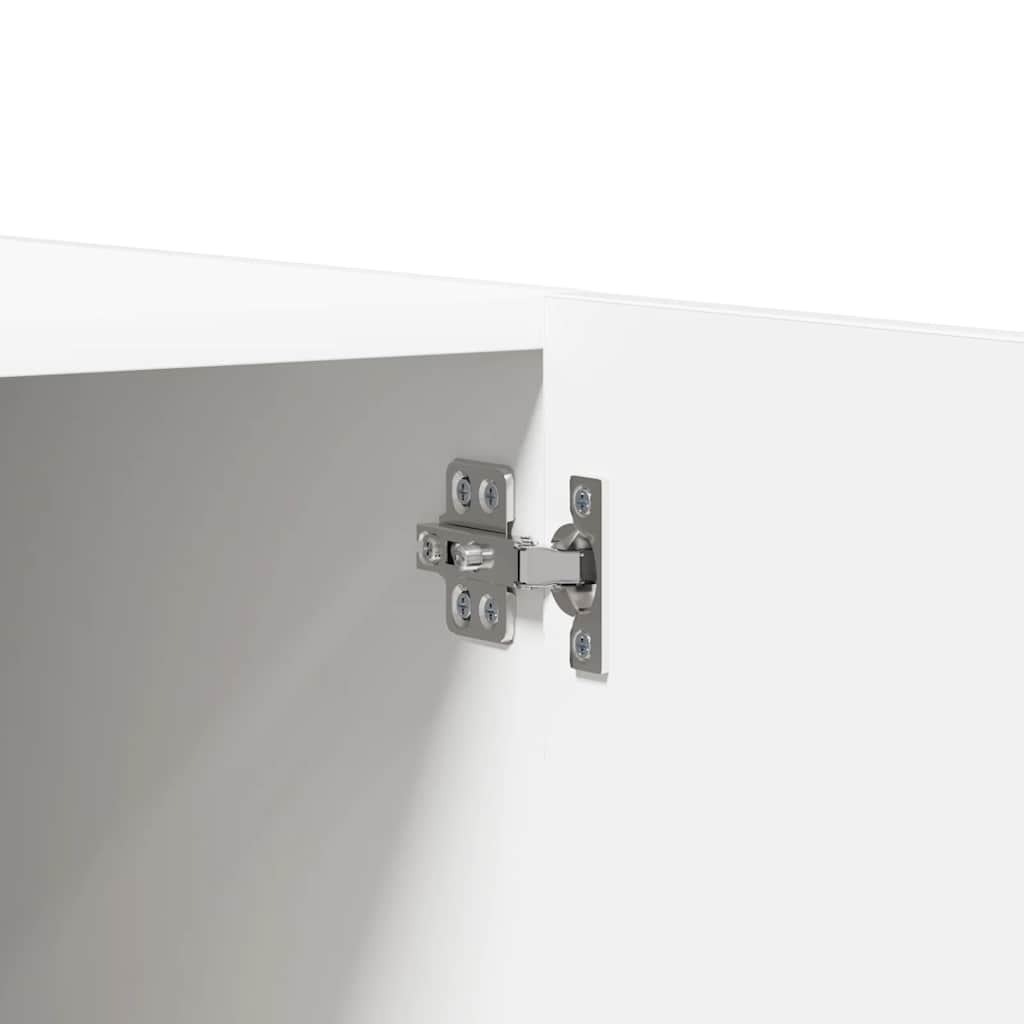 klædeskab 90x52x200 cm konstrueret træ hvid