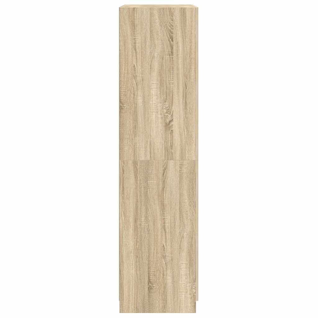 klædeskab 90x52x200 cm konstrueret træ sonoma-eg