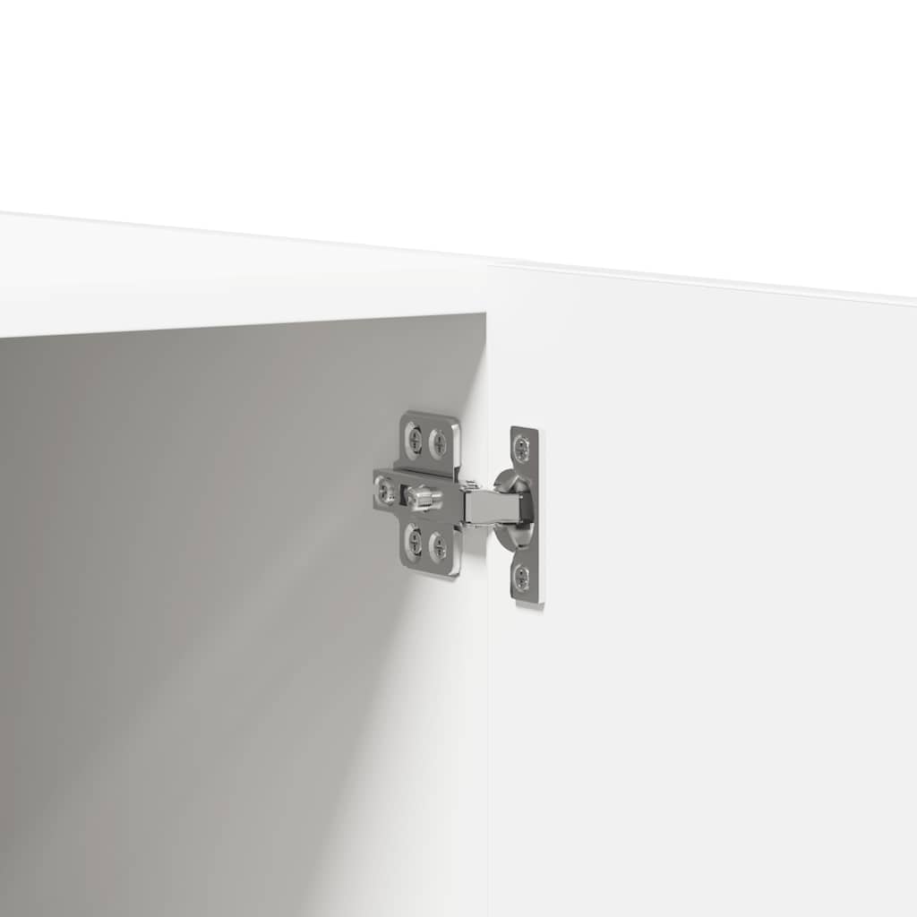 klædeskab 80x52x180 cm konstrueret træ hvid