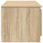 tv-bord 140x40x35,5 cm konstrueret træ sonoma-eg