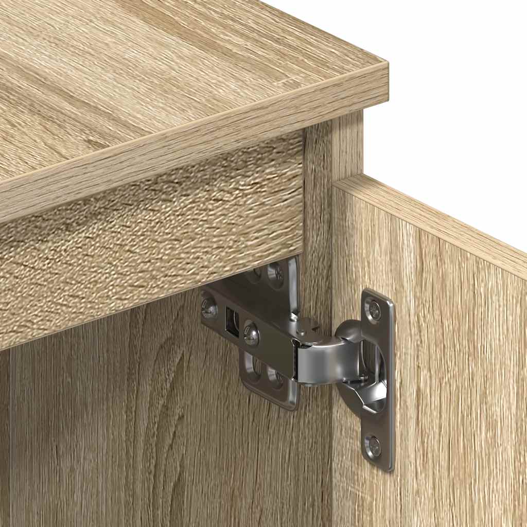 tv-bord 140x40x35,5 cm konstrueret træ sonoma-eg