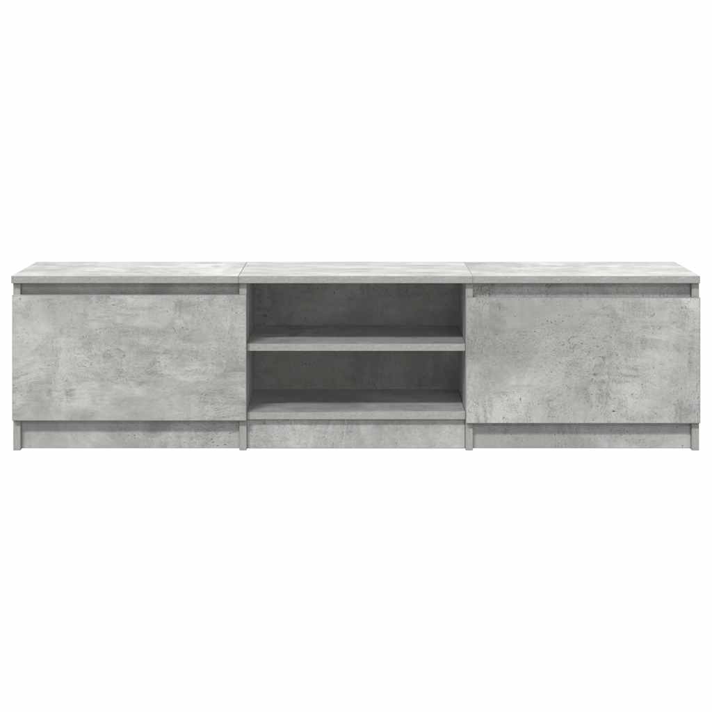 tv-bord 140x40x35,5 cm konstrueret træ betongrå