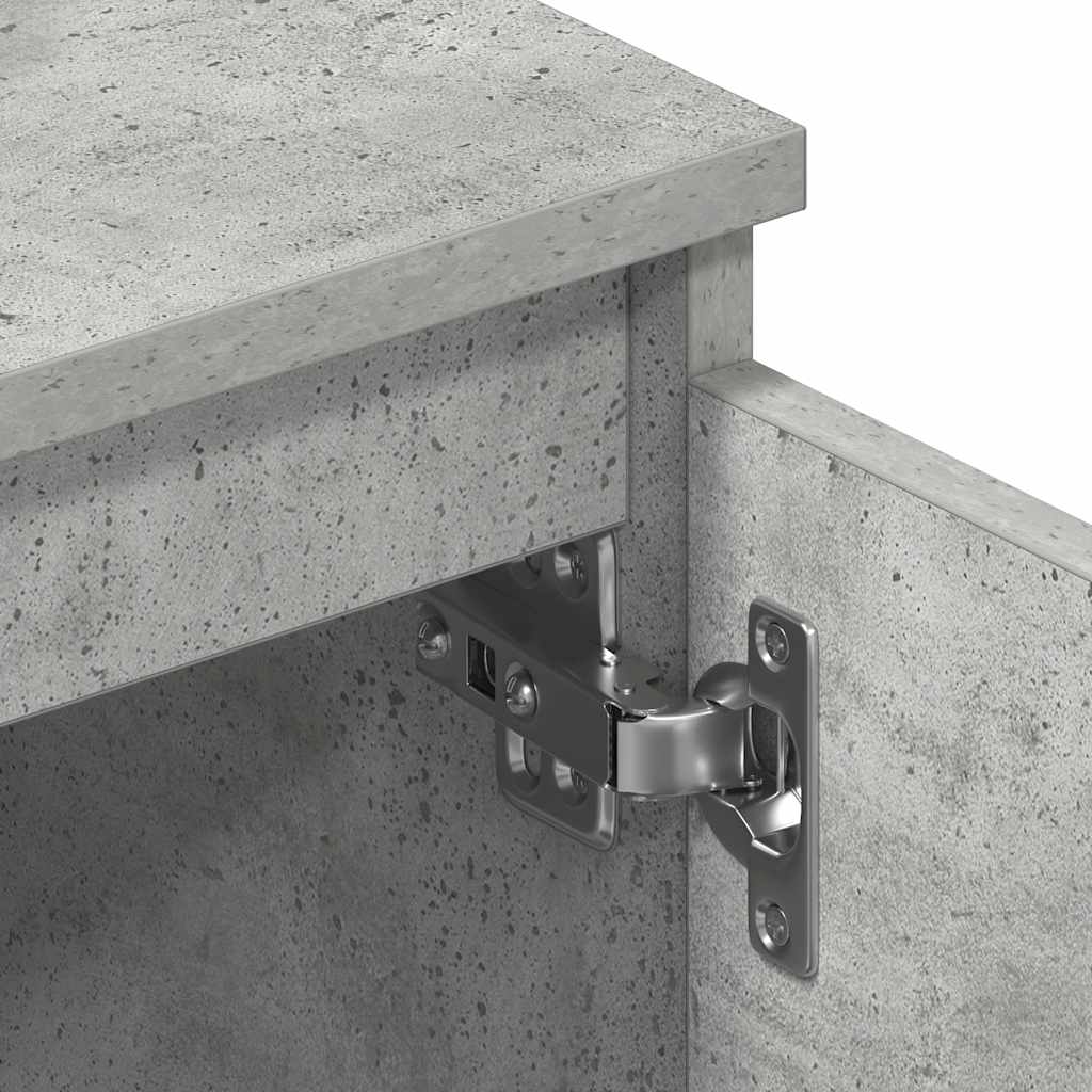 tv-bord 140x40x35,5 cm konstrueret træ betongrå
