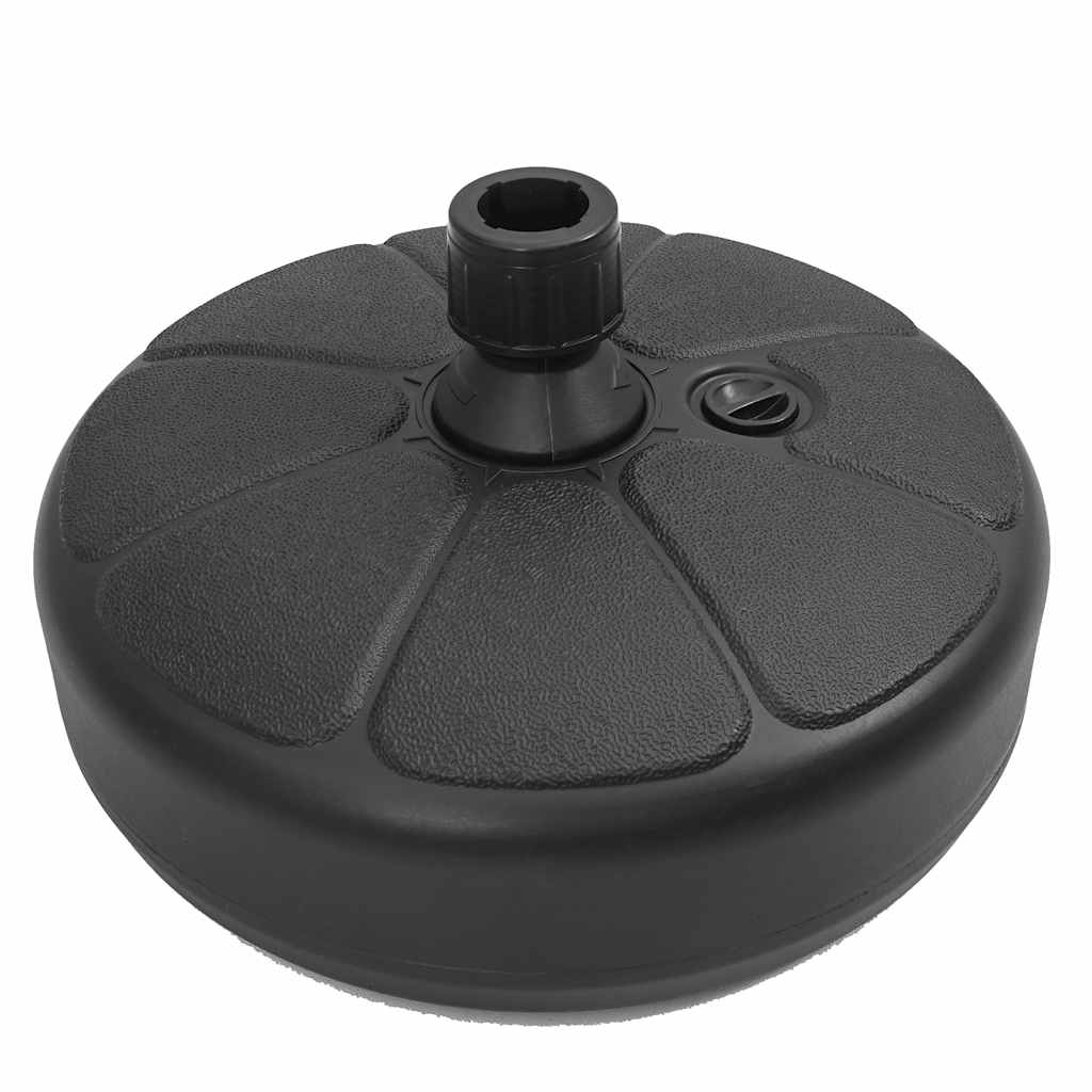 parasolfod 15 l sand- eller vandfyld sort