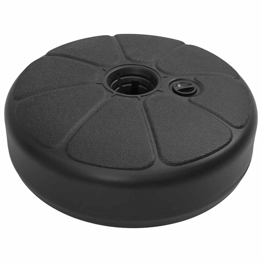 parasolfod 15 l sand- eller vandfyld sort