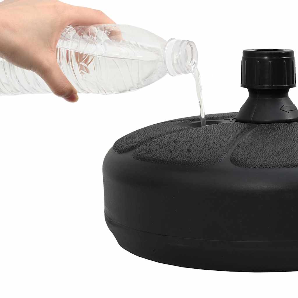 parasolfod 15 l sand- eller vandfyld sort