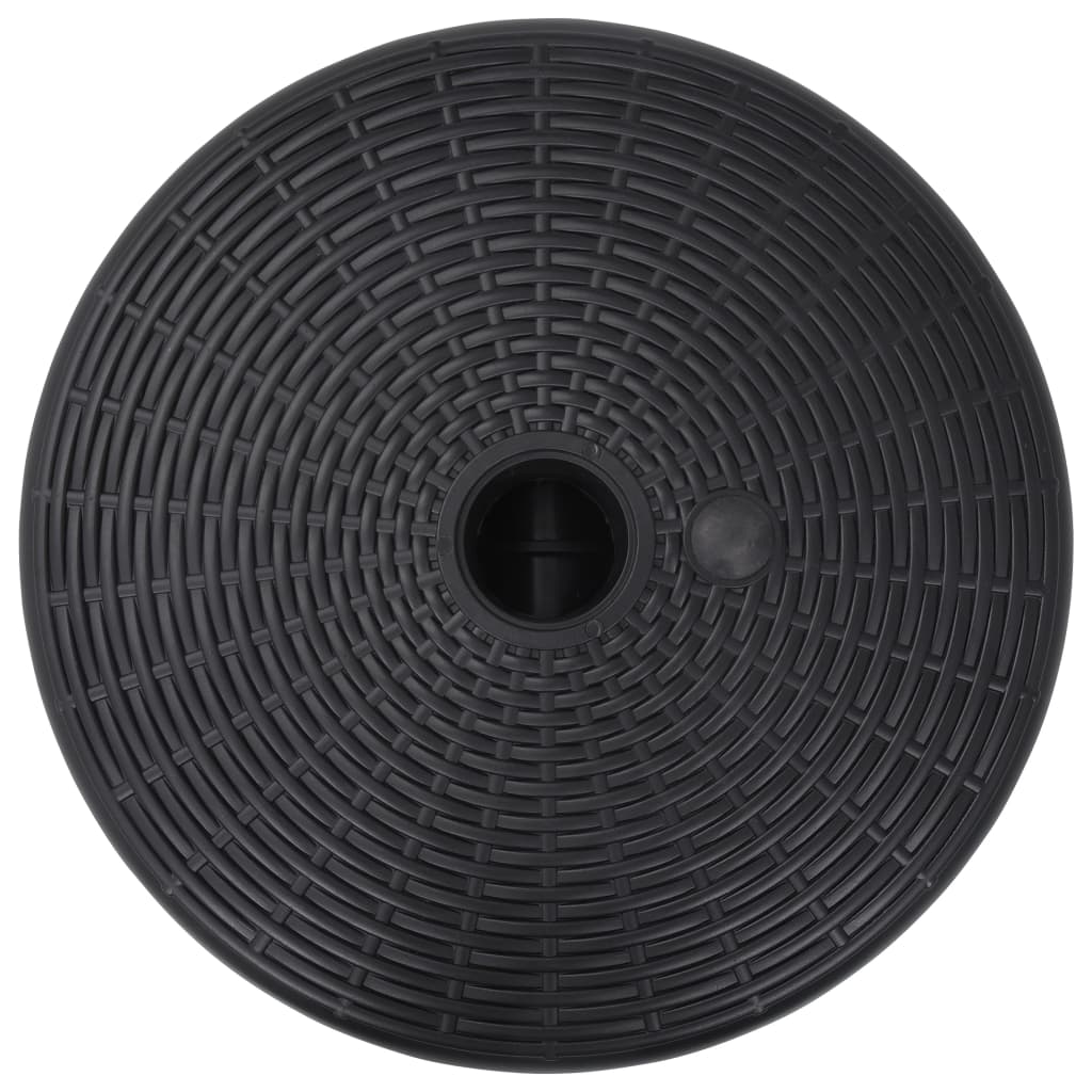 parasolfod 24 l sand- eller vandfyld sort