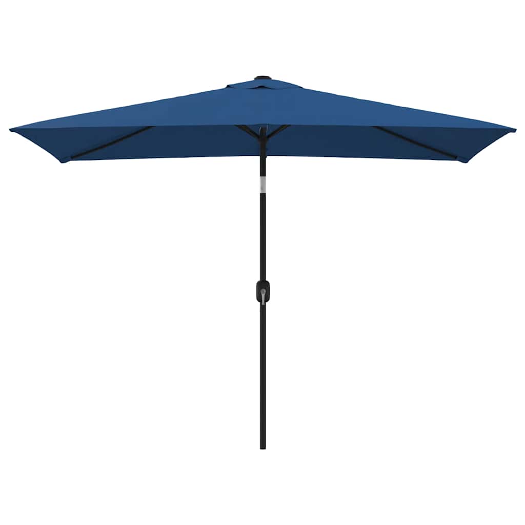 parasol 300x200 cm metalstang azurblå