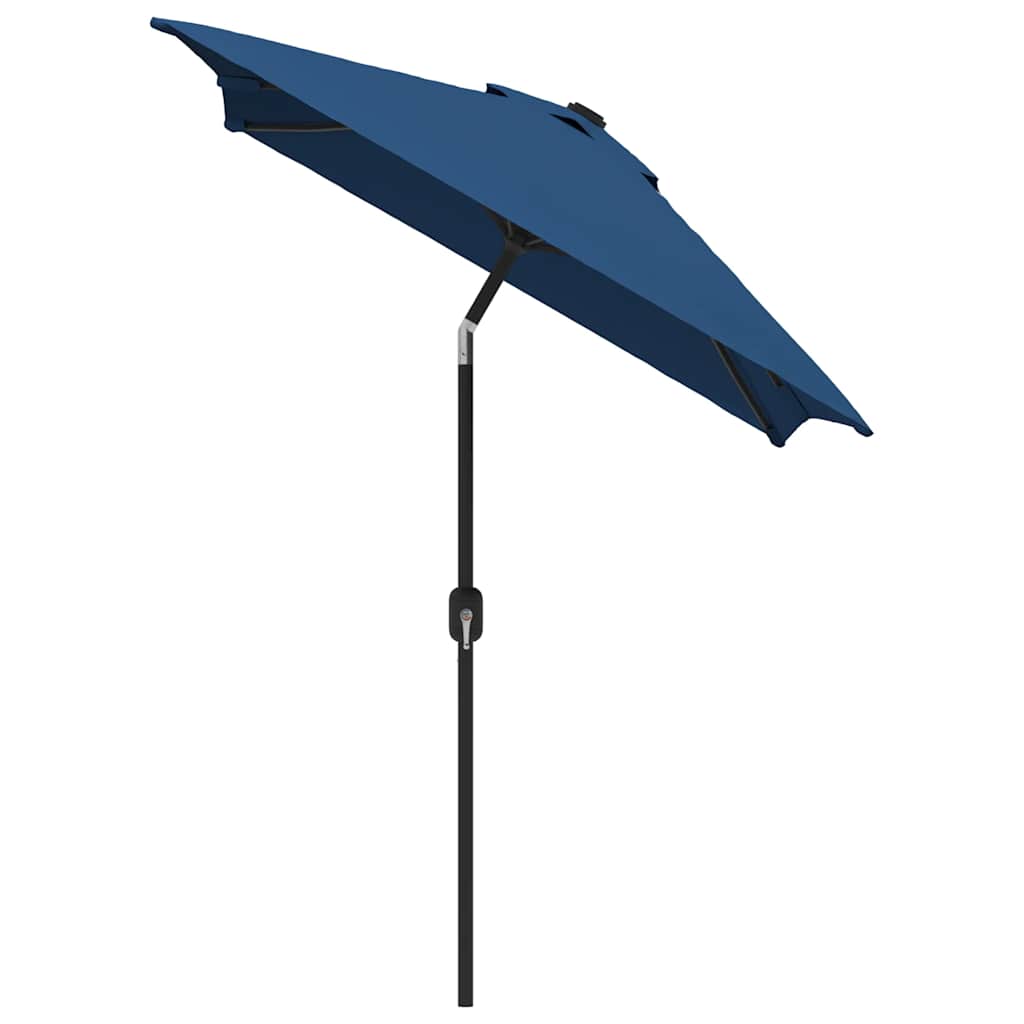 parasol 300x200 cm metalstang azurblå