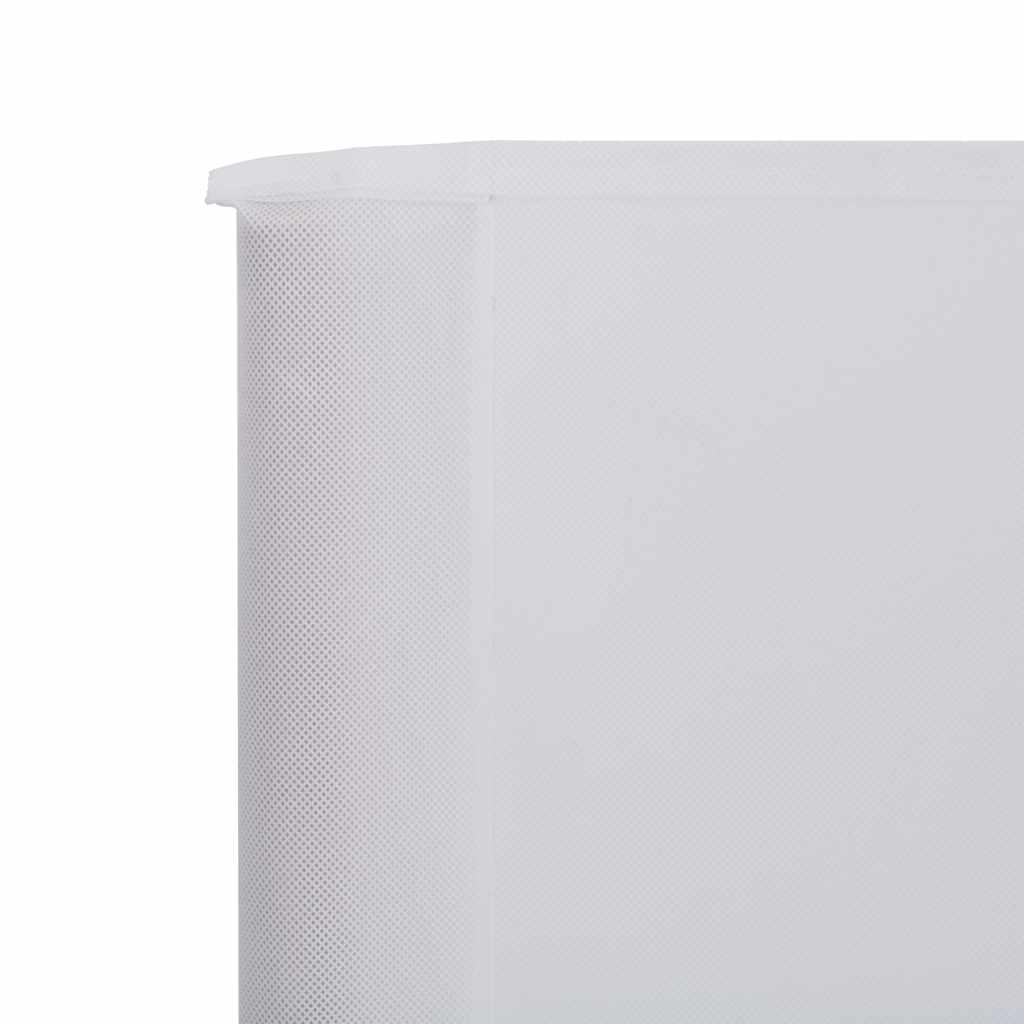 3-panels læsejl 400x80 cm stof sandhvid