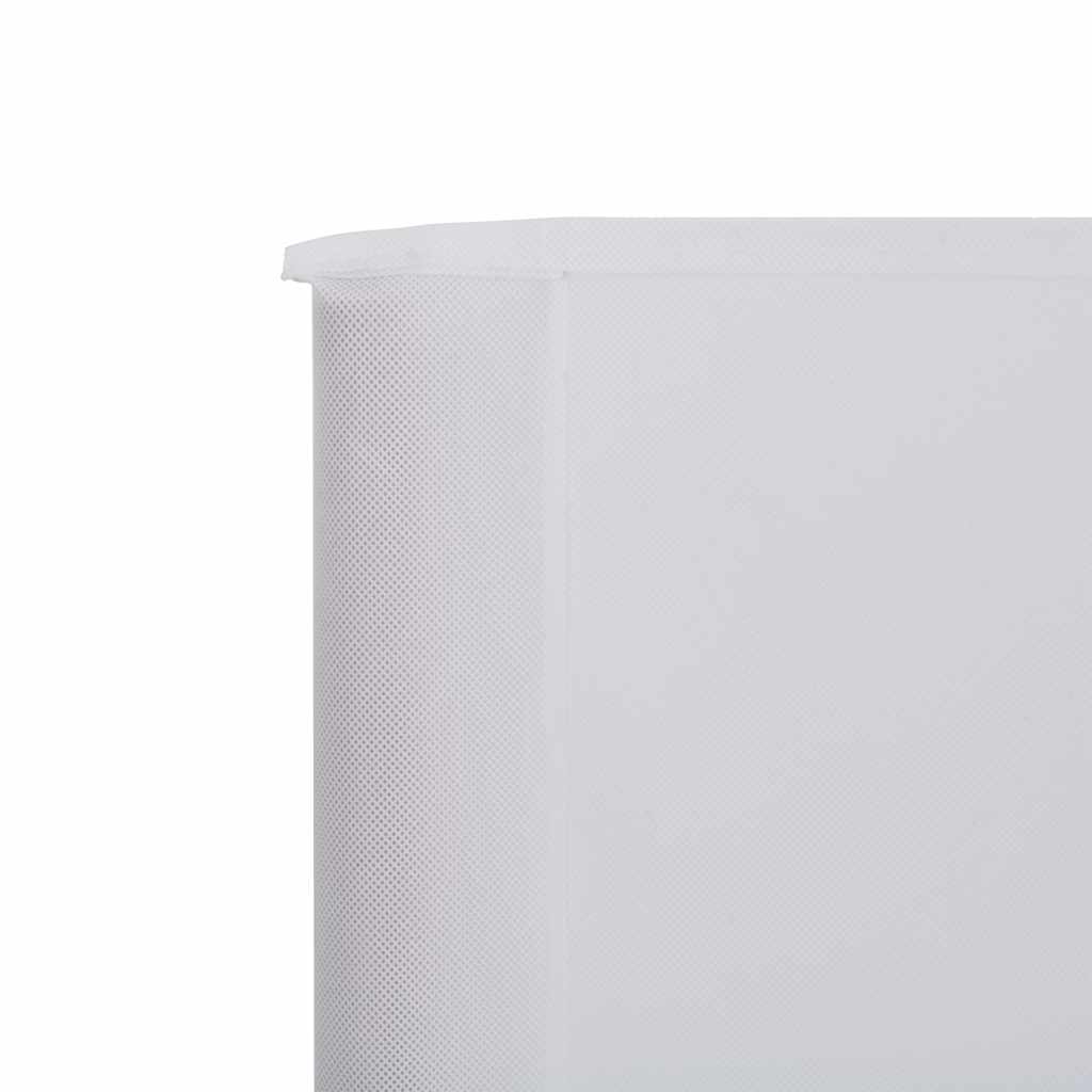 5-panels læsejl 600x80 cm stof sandhvid