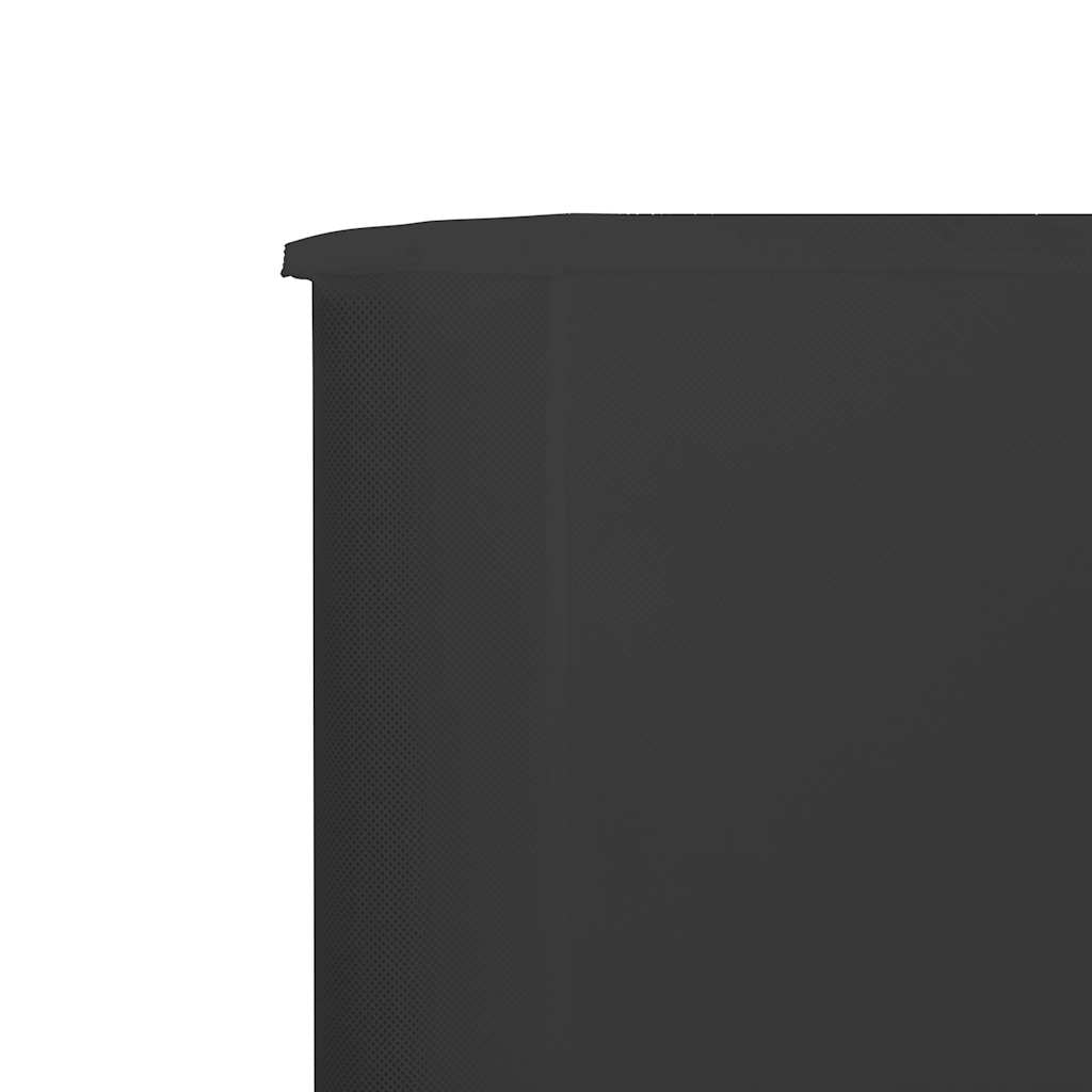 5-panels læsejl 600x120 cm stof antracitgrå