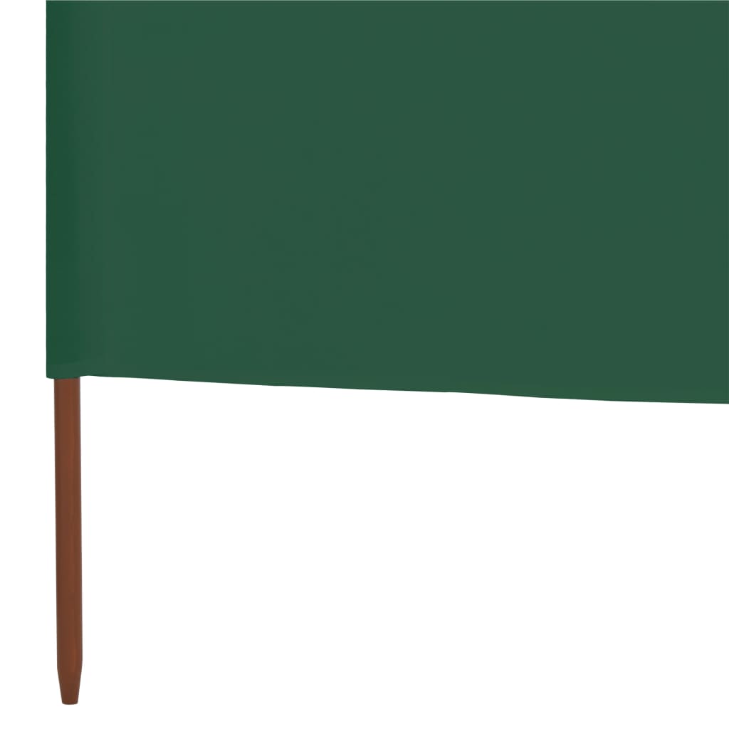 5-panels læsejl 600x160 cm stof grøn