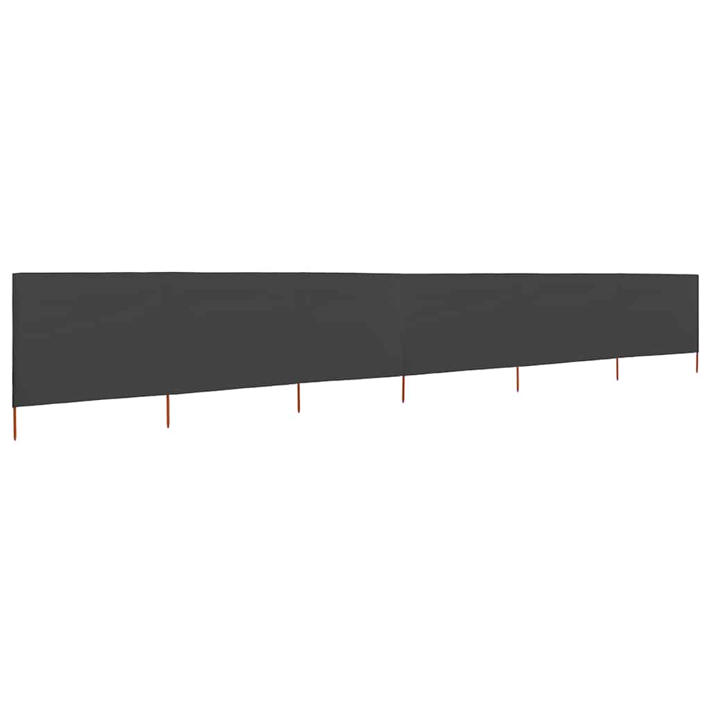 6-panels læsejl 800x120 cm stof antracitgrå