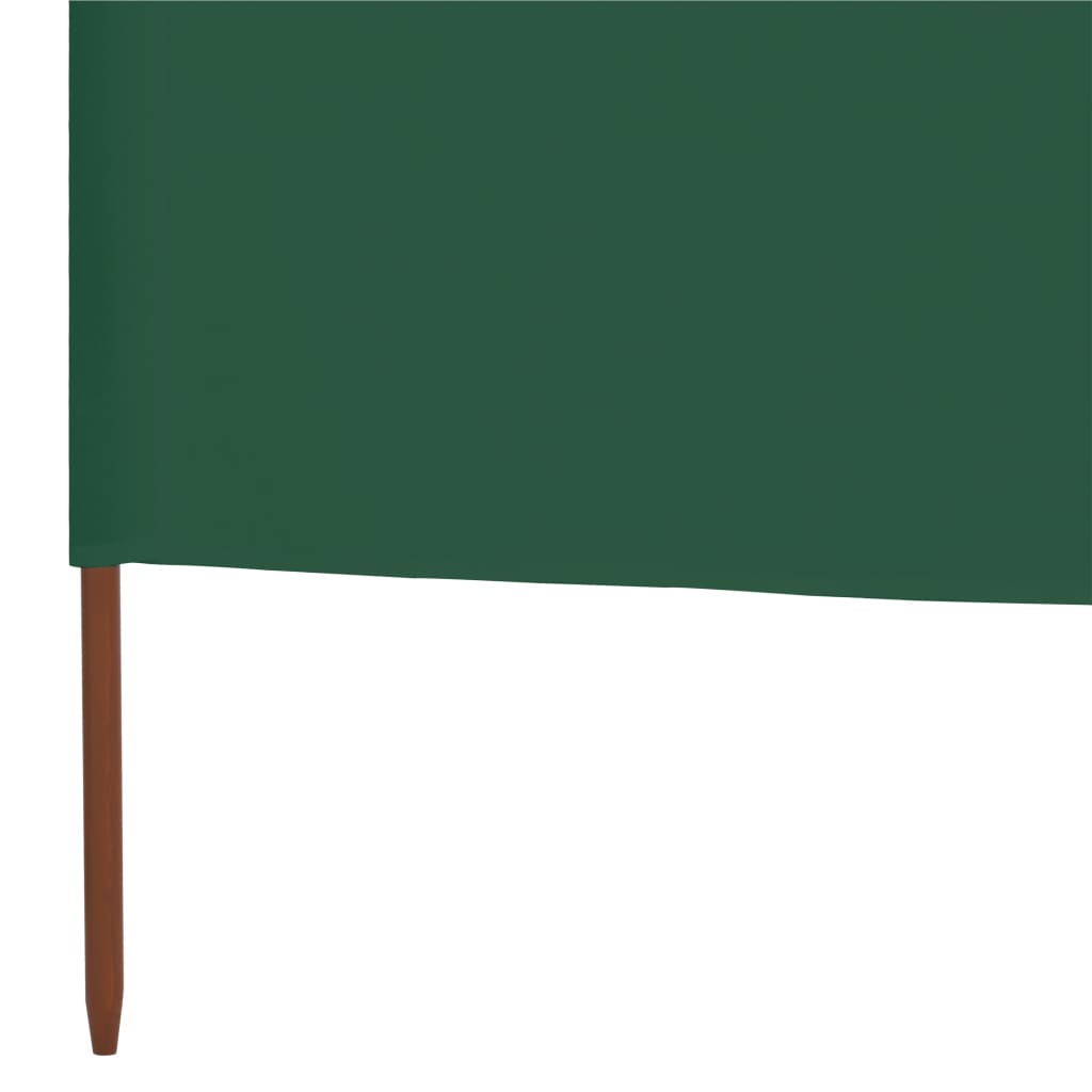 9-panels læsejl 1200x80 cm stof grøn